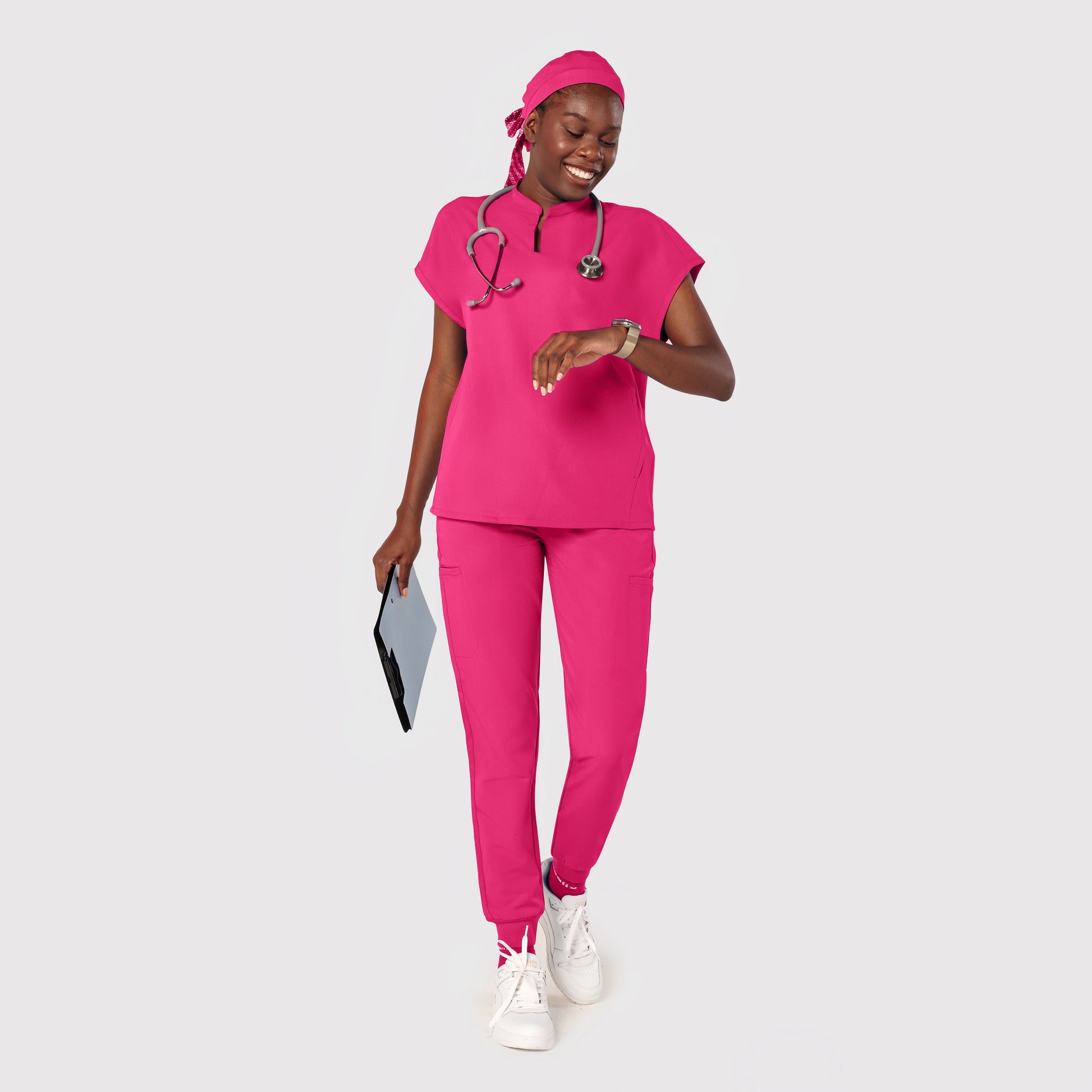 High Waisted Flex Nine-Pocket Jogger Scrub Pant