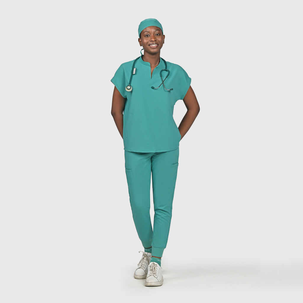 High Waisted Flex Nine-Pocket Jogger Scrub Pant