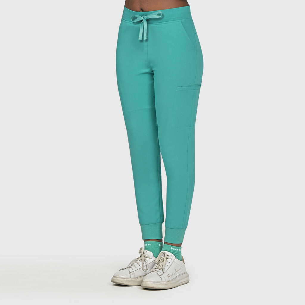 High Waisted Flex Nine-Pocket Jogger Scrub Pant