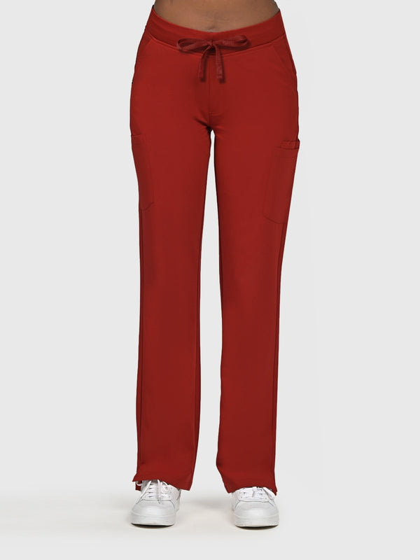 High Waisted Rise Ten-Pocket Cargo Scrub Pant