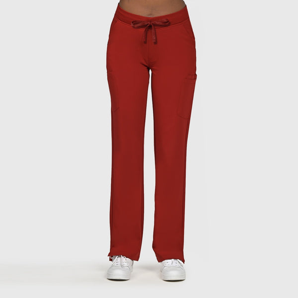 High Waisted Rise Ten-Pocket Cargo Scrub Pant