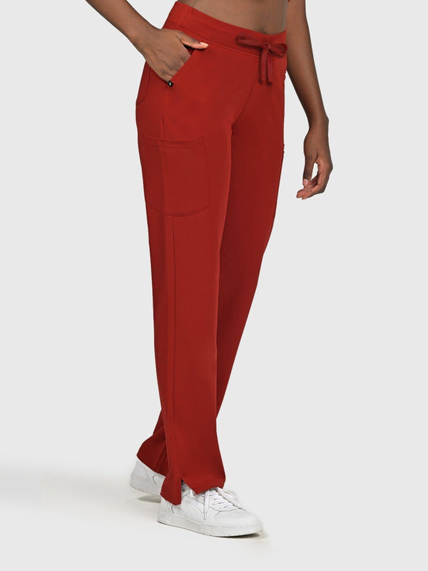 High Waisted Rise Ten-Pocket Cargo Scrub Pant