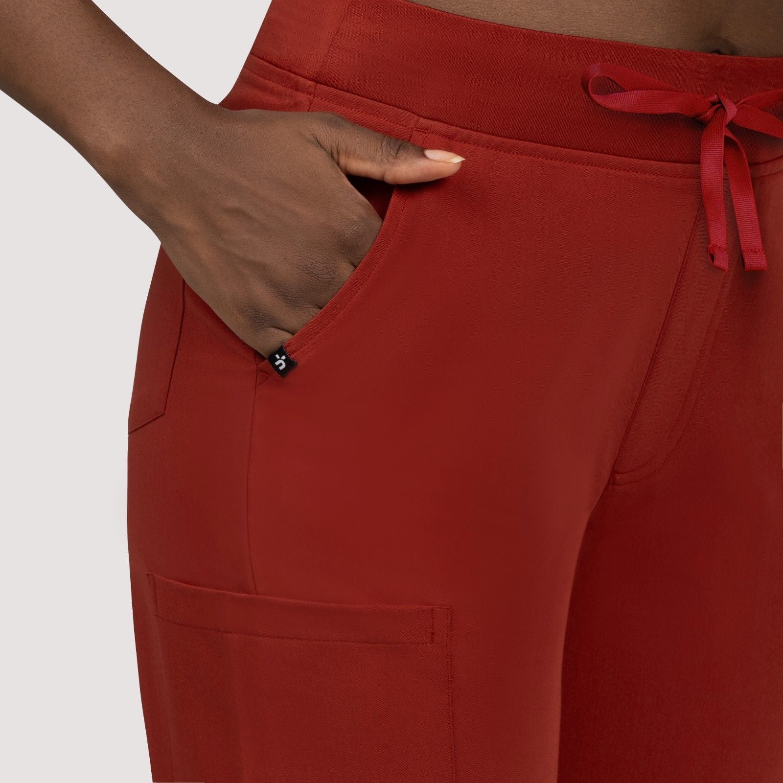 High Waisted Rise Ten-Pocket Cargo Scrub Pant