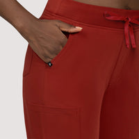High Waisted Rise Ten-Pocket Cargo Scrub Pant