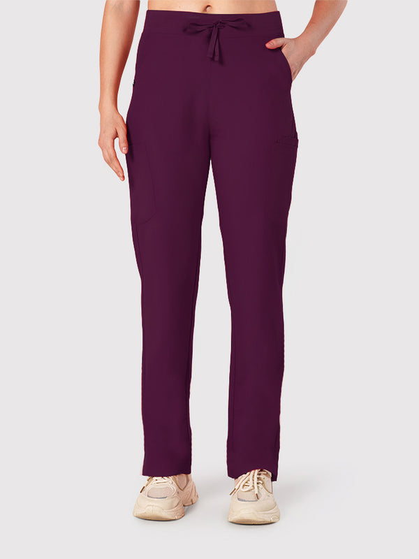 High Waisted Rise Ten-Pocket Cargo Scrub Pant