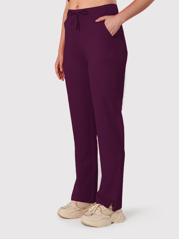 High Waisted Rise Ten-Pocket Cargo Scrub Pant