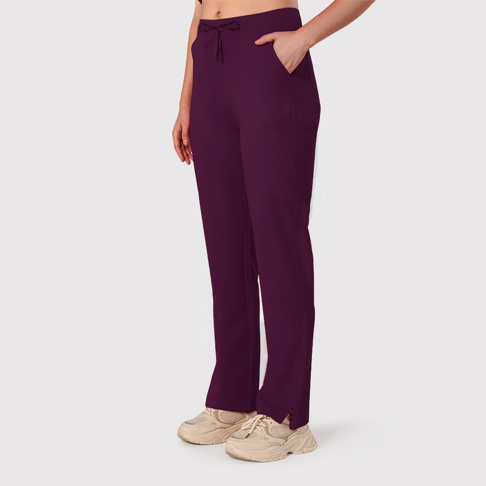 High Waisted Rise Ten-Pocket Cargo Scrub Pant