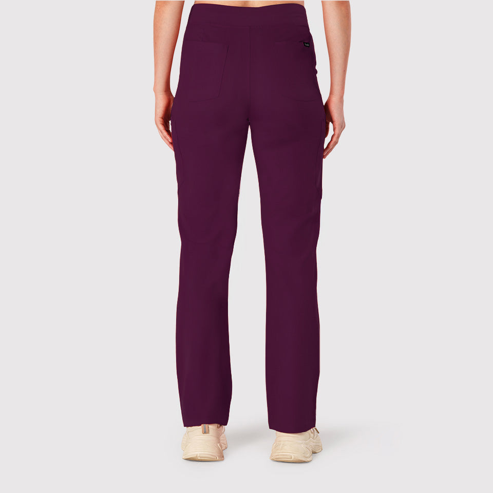 High Waisted Rise Ten-Pocket Cargo Scrub Pant