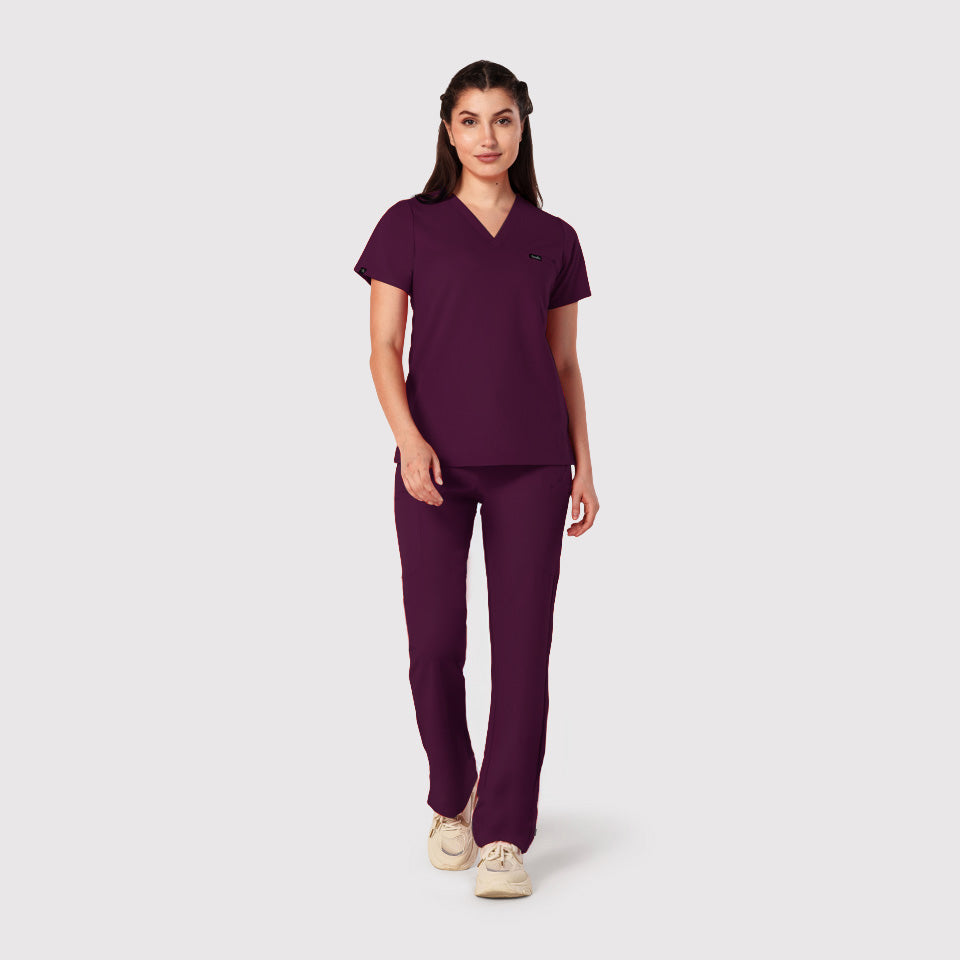 High Waisted Rise Ten-Pocket Cargo Scrub Pant