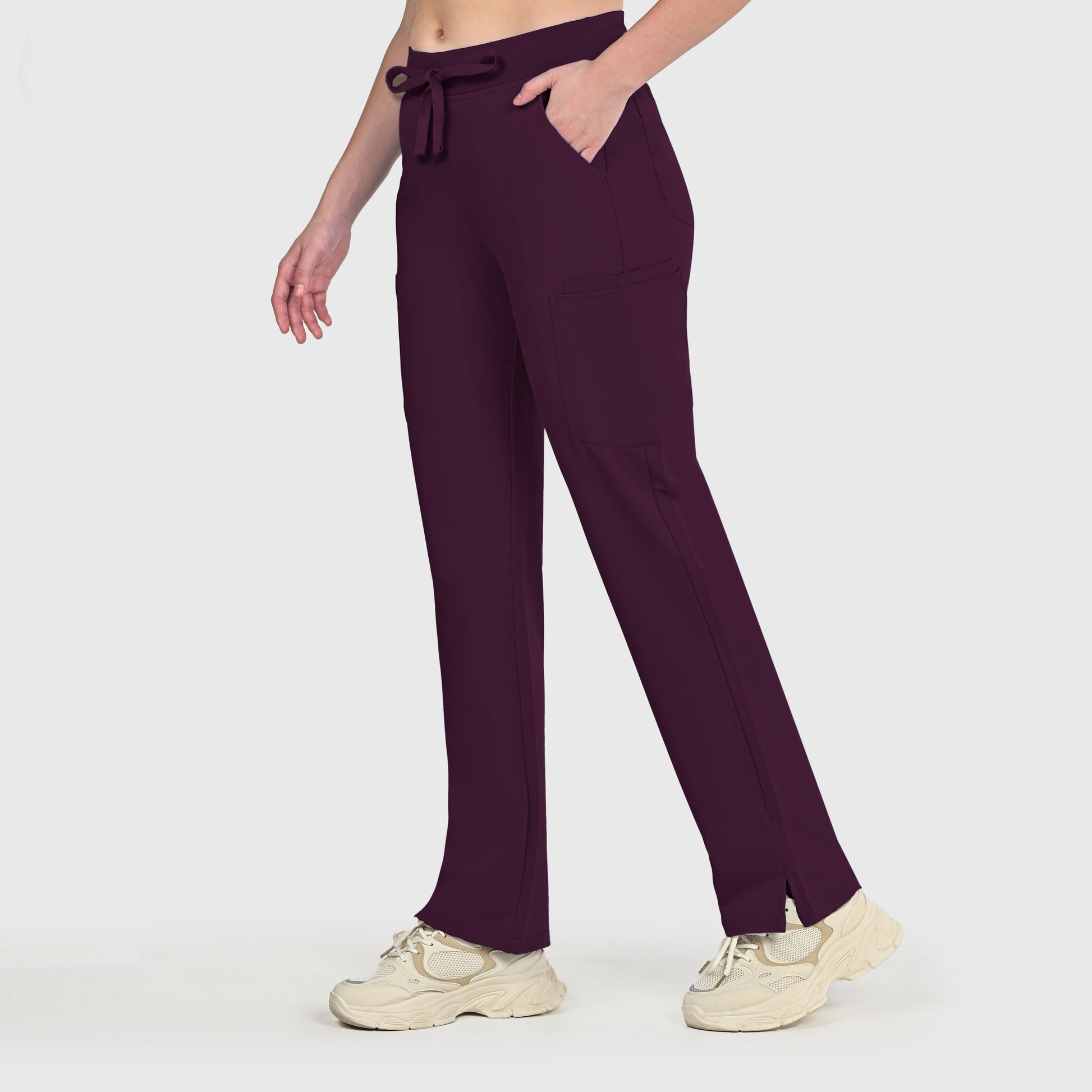 High Waisted Rise Ten-Pocket Cargo Scrub Pant