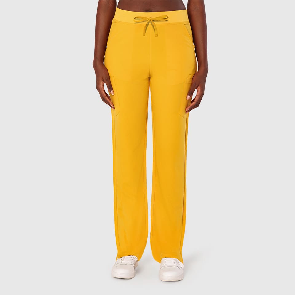 High Waisted Rise Ten-Pocket Cargo Scrub Pant