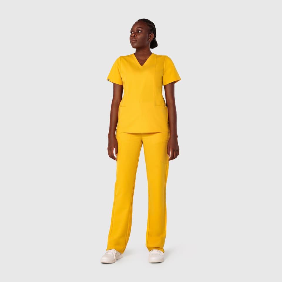 High Waisted Rise Ten-Pocket Cargo Scrub Pant