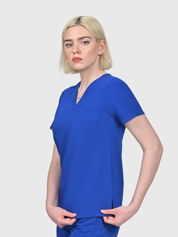 Seam Two-Pocket Scrub Top