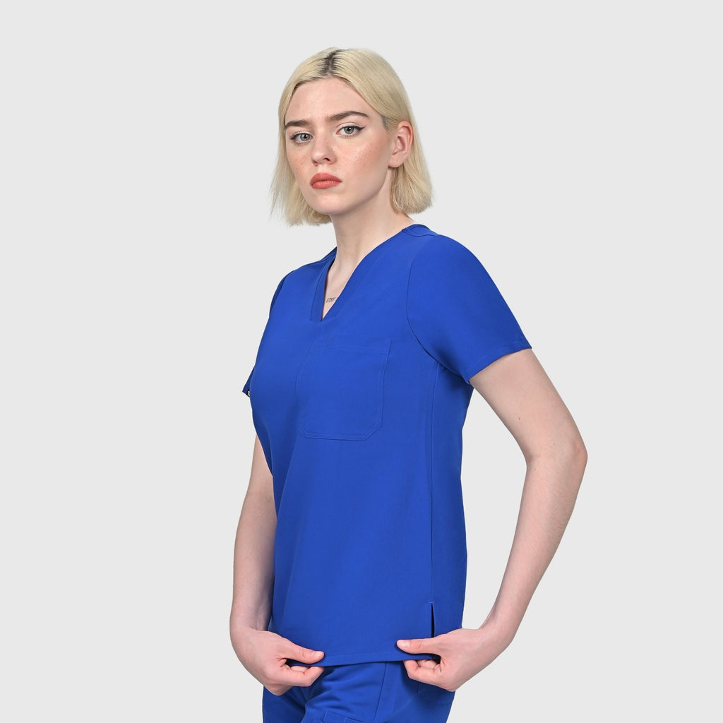 Seam Two-Pocket Scrub Top
