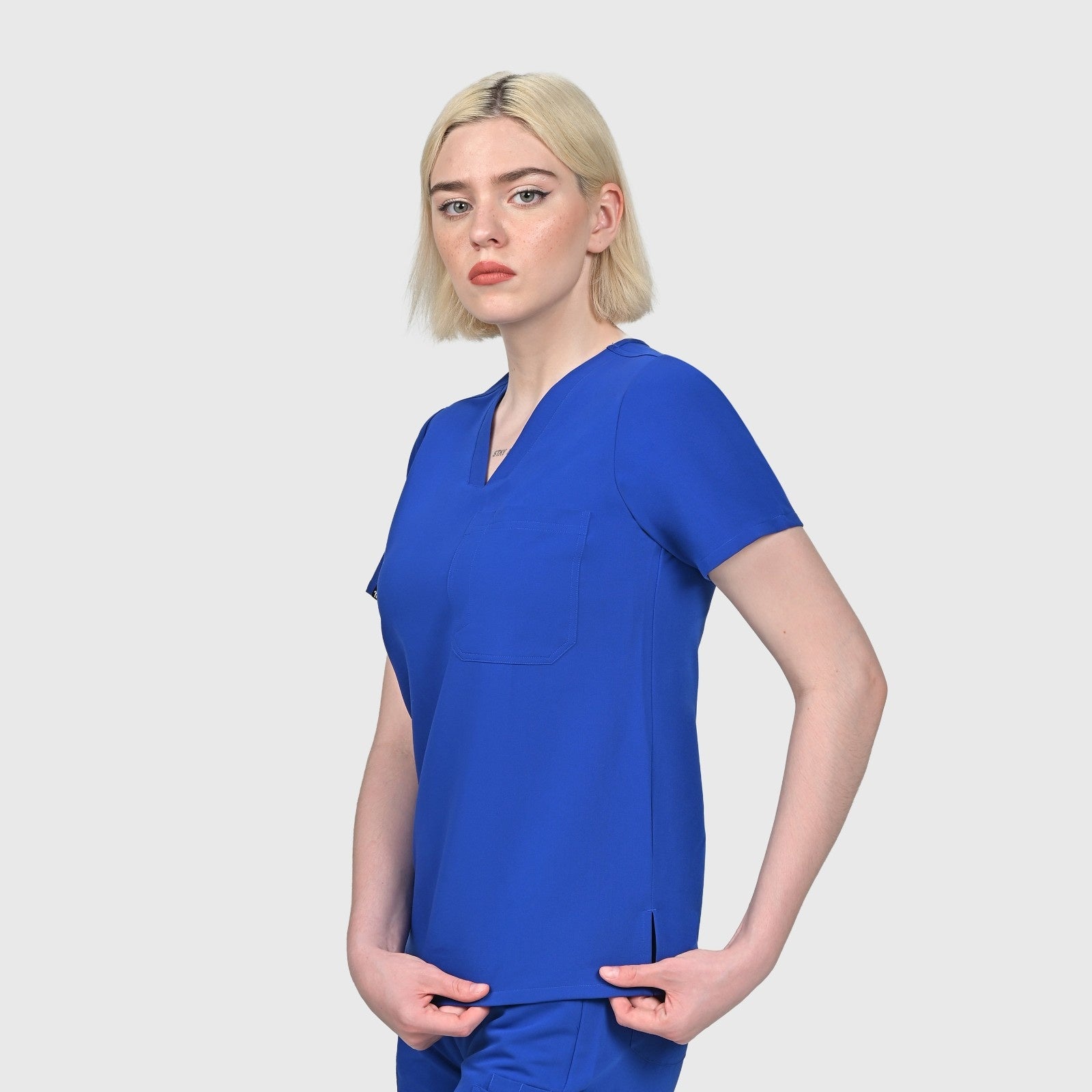 Seam Two-Pocket Scrub Top