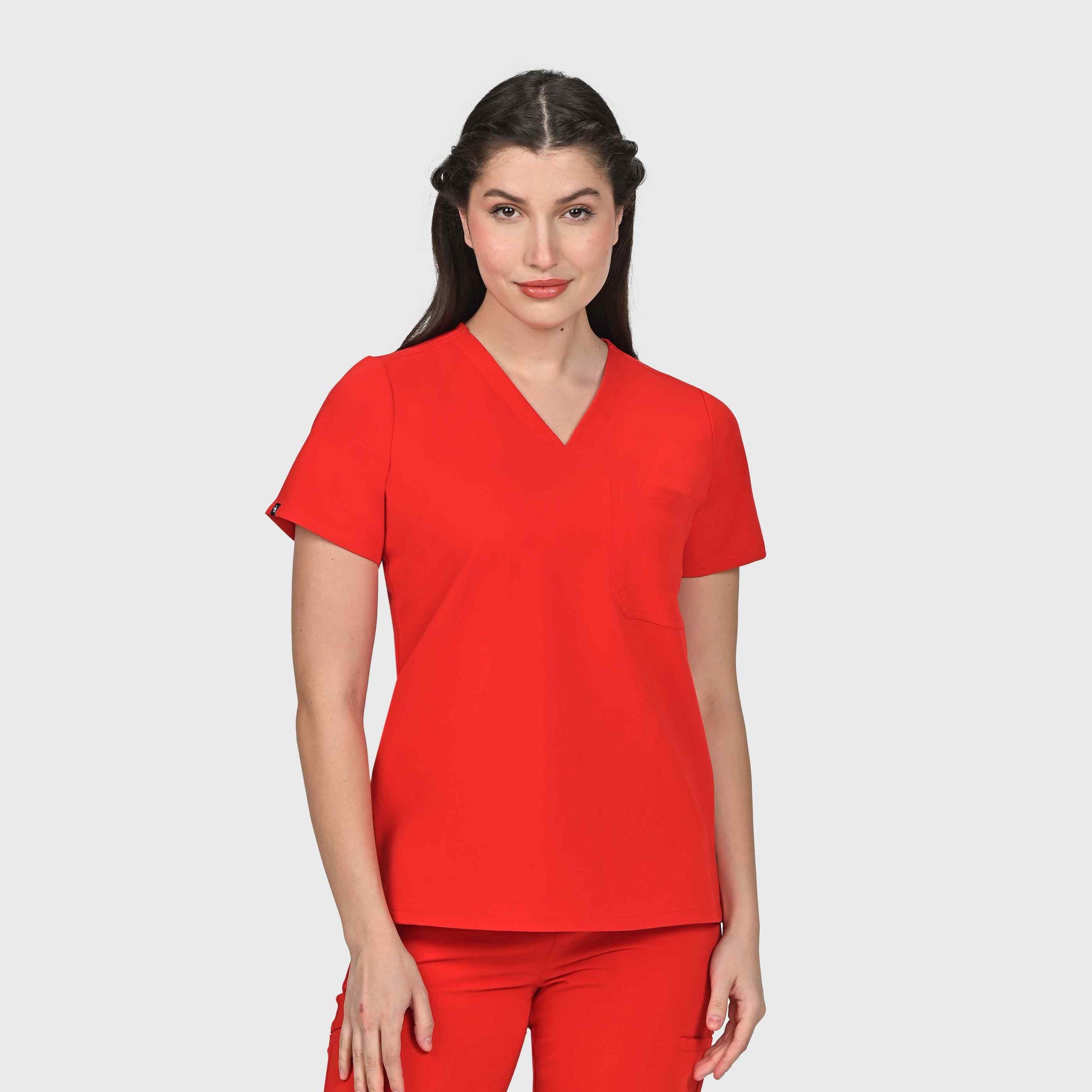 Seam Two-Pocket Scrub Top