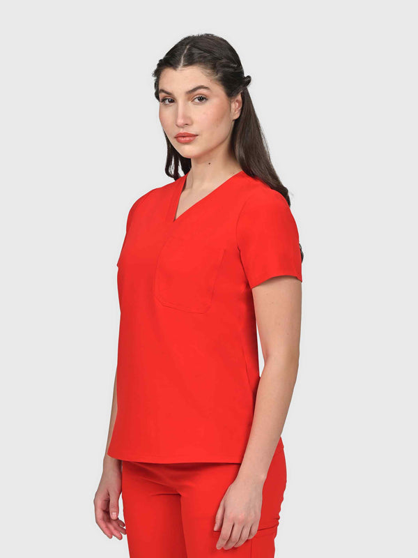 Seam Two-Pocket Scrub Top