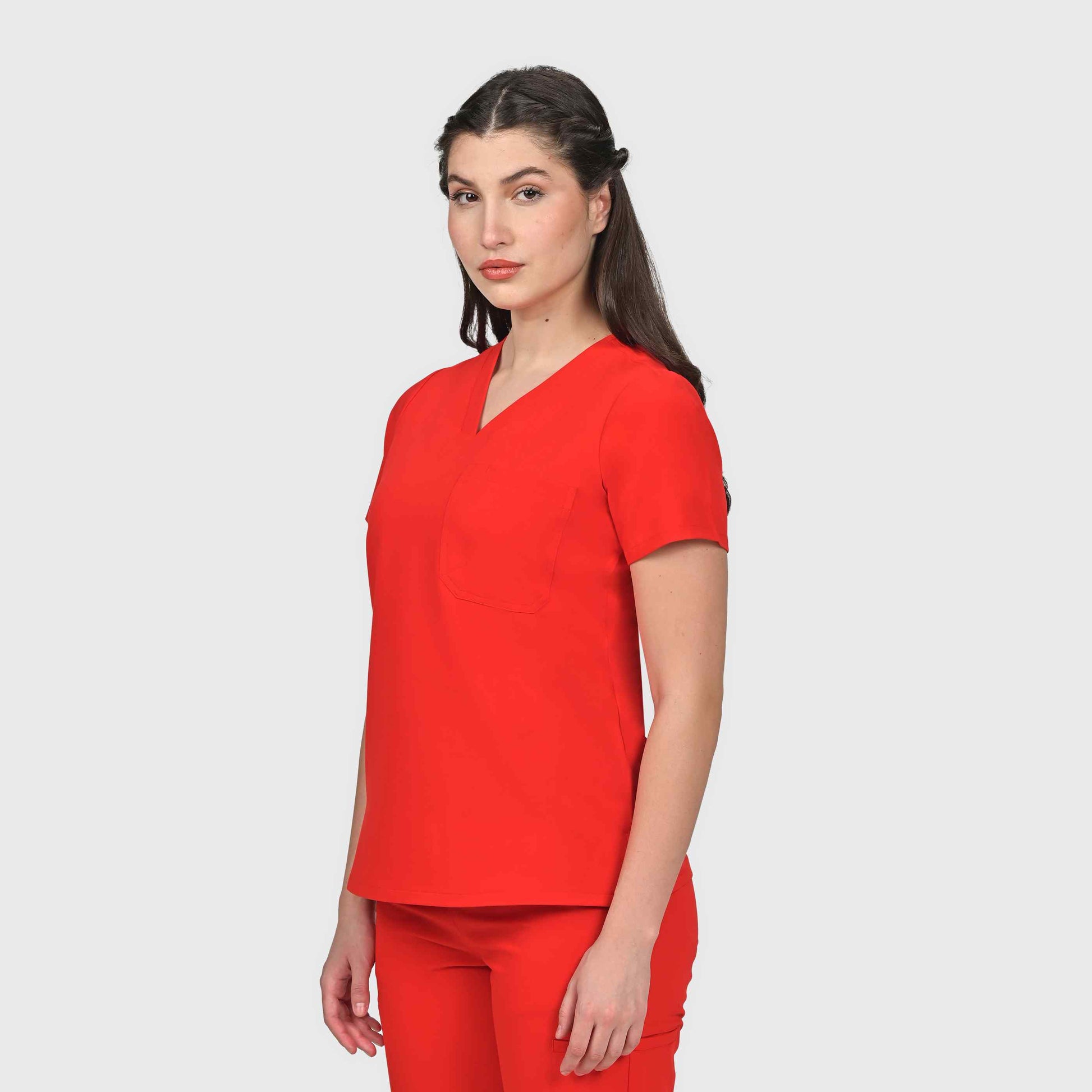Seam Two-Pocket Scrub Top