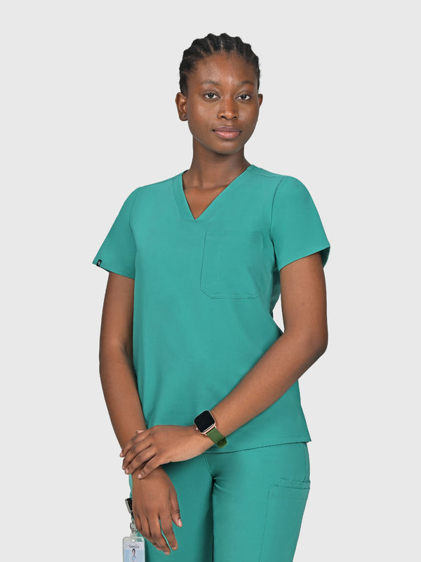 Seam Two-Pocket Scrub Top