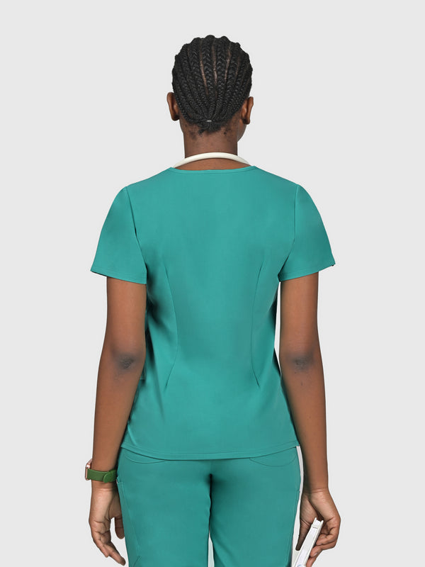 Seam Two-Pocket Scrub Top