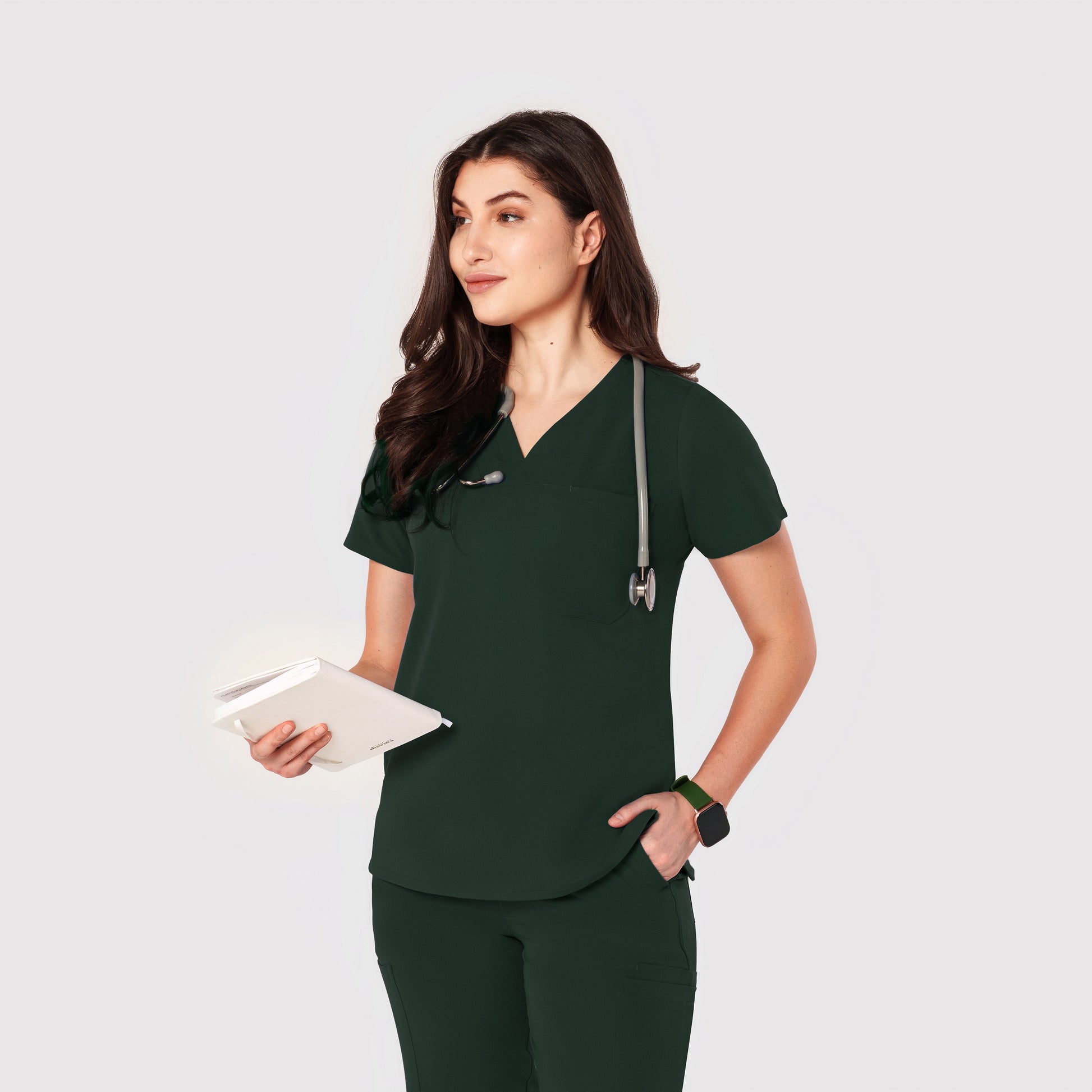Seam Two-Pocket Scrub Top