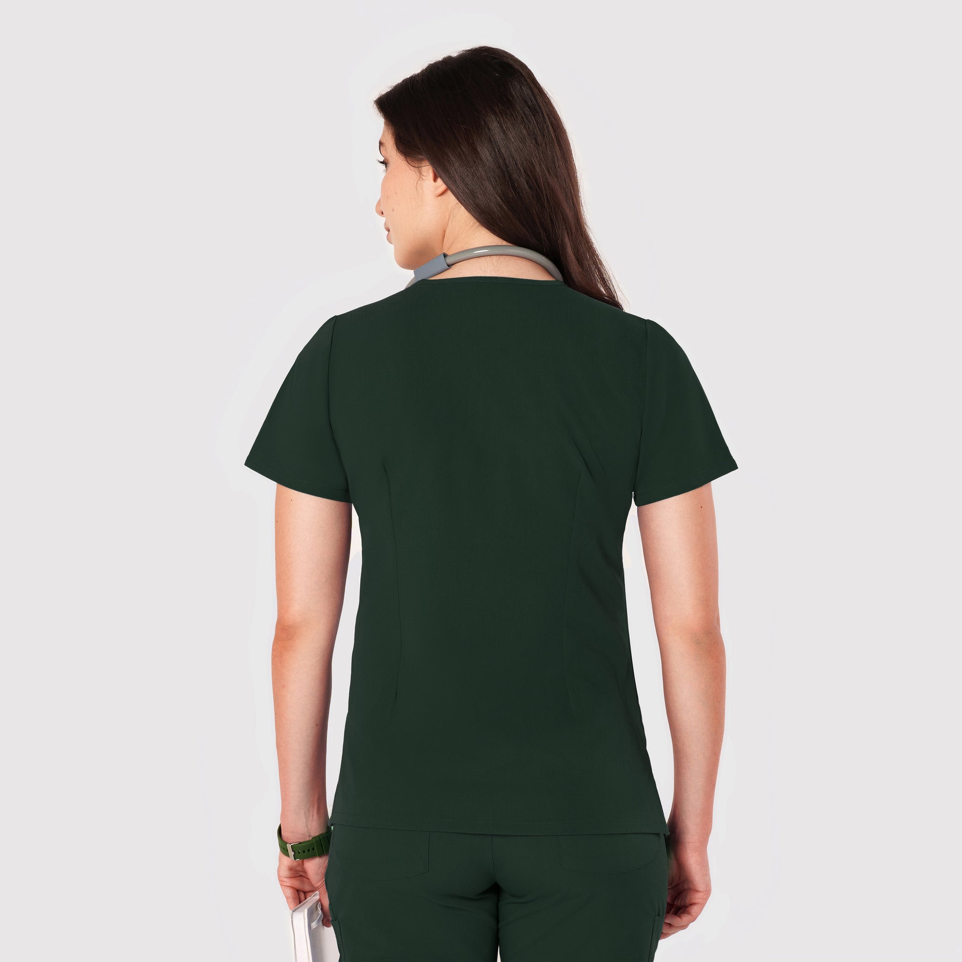 Seam Two-Pocket Scrub Top