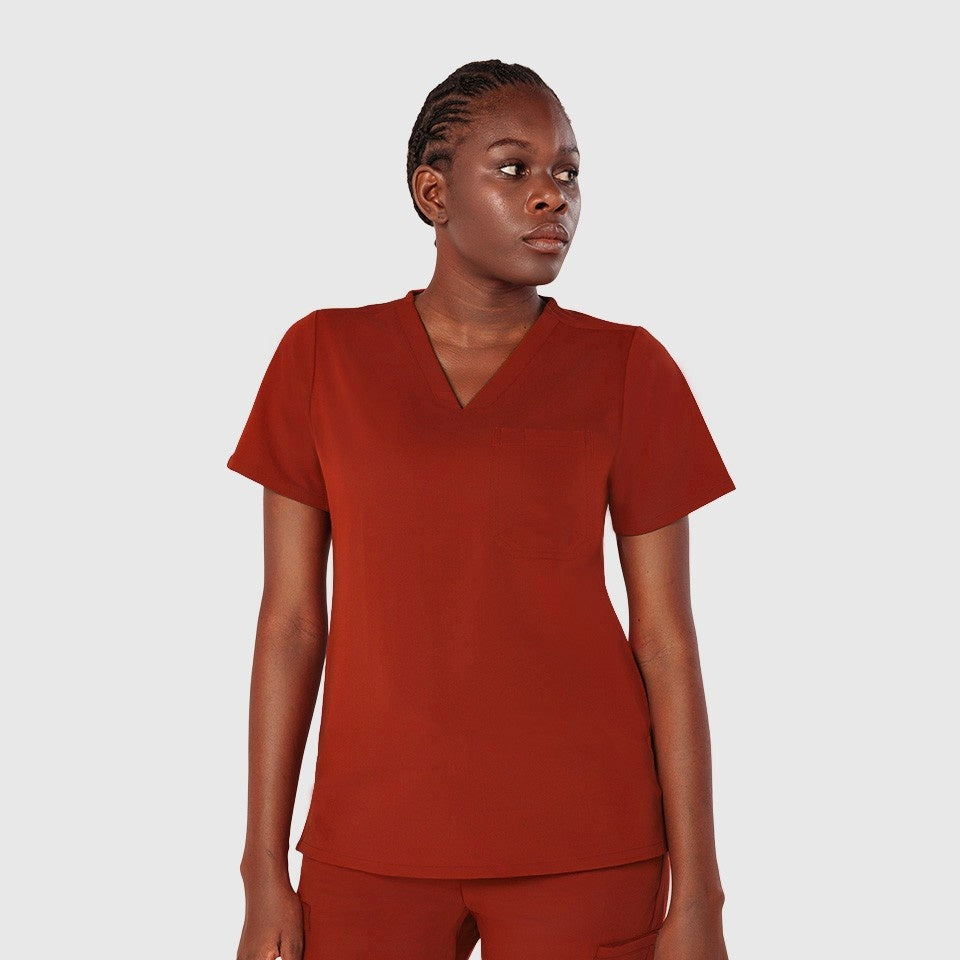 Seam Two-Pocket Scrub Top