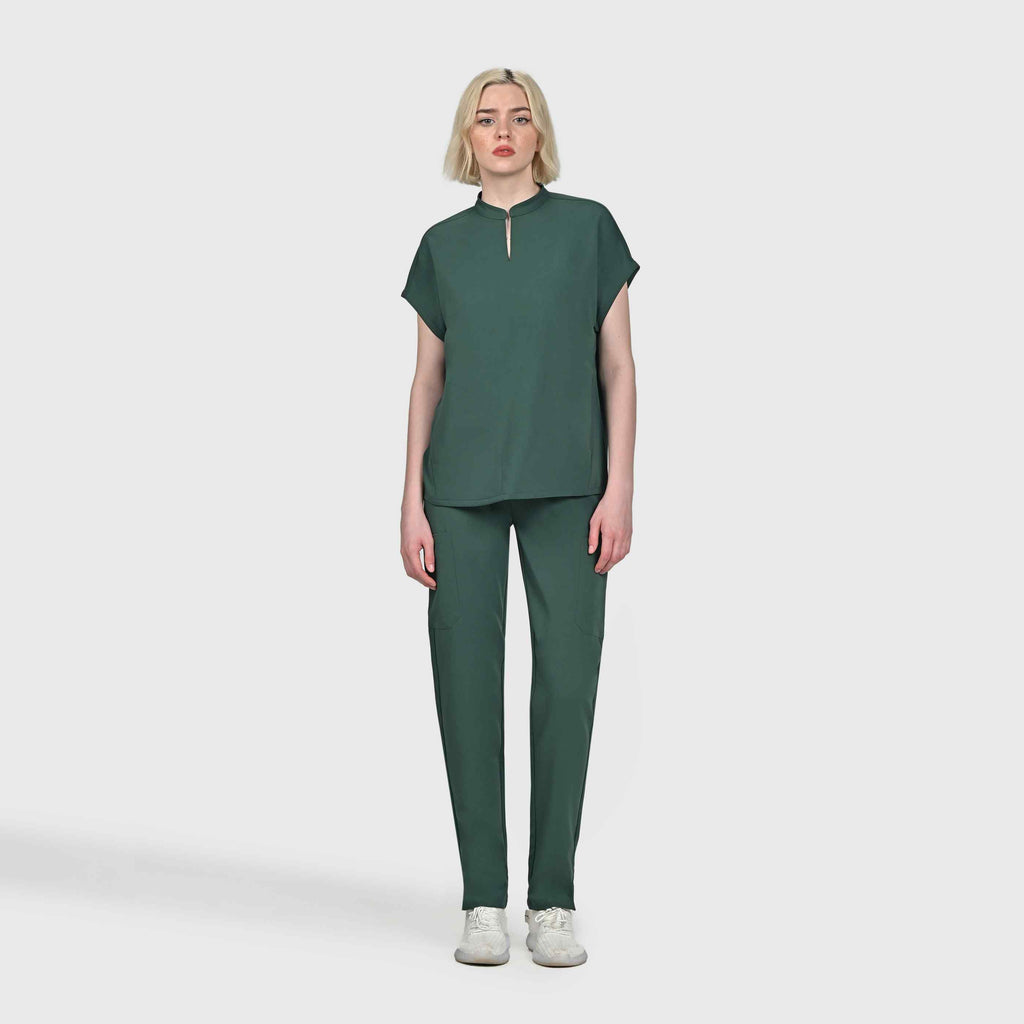 Sleek Eight-Pocket Slim Scrub Pant