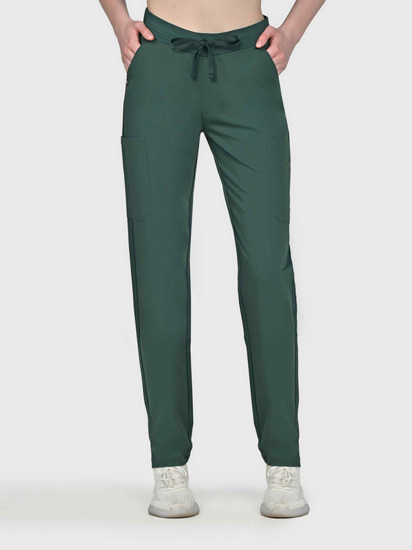 Sleek Eight-Pocket Slim Scrub Pant