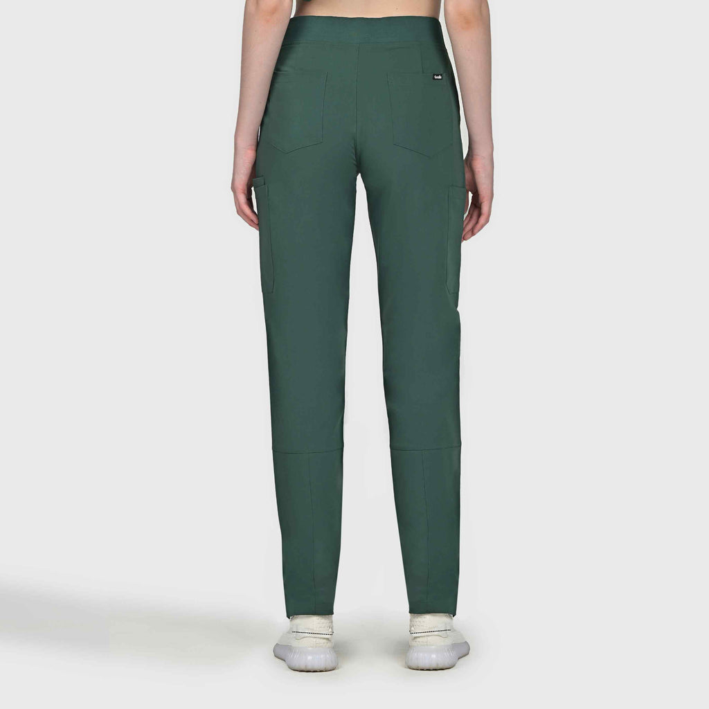 Sleek Eight-Pocket Slim Scrub Pant