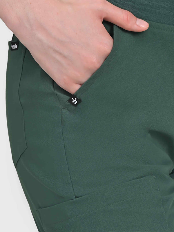 Sleek Eight-Pocket Slim Scrub Pant
