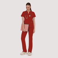Nexa Six-Pocket Scrub Top
