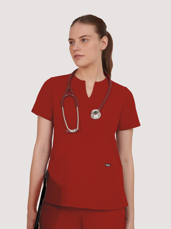 Nexa Six-Pocket Scrub Top