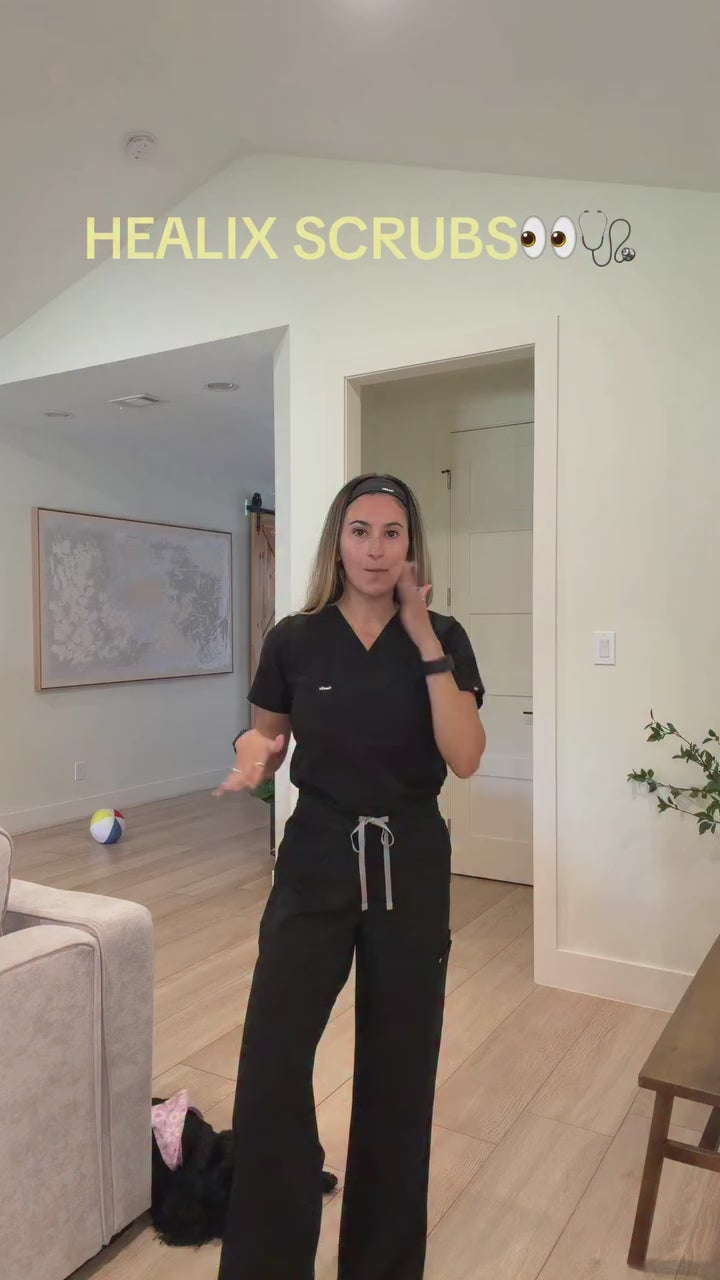 Elan High Waisted Wide-Leg Scrub Pant