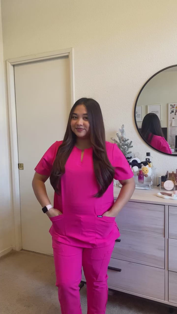Nexa Six-Pocket Scrub Top